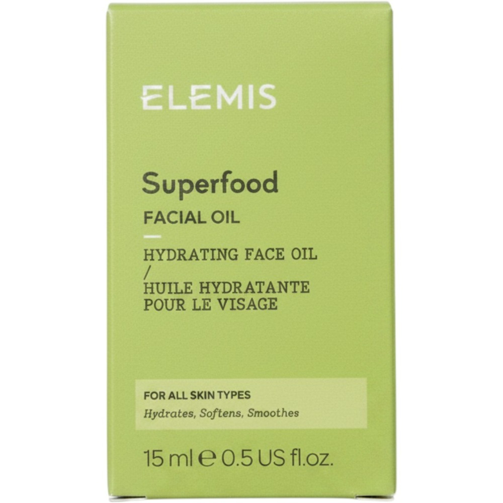Elemis Superfood Facial Oil Hydrating Nutrient Rich 0.5oz 15ml Green Unisex